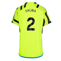 Arsenal William Saliba #2 Vonkajší Ženy futbalový dres 2023-24 Krátky Rukáv